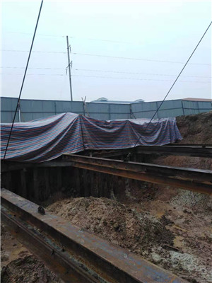 金恒福广场车道支护工程施工现场6