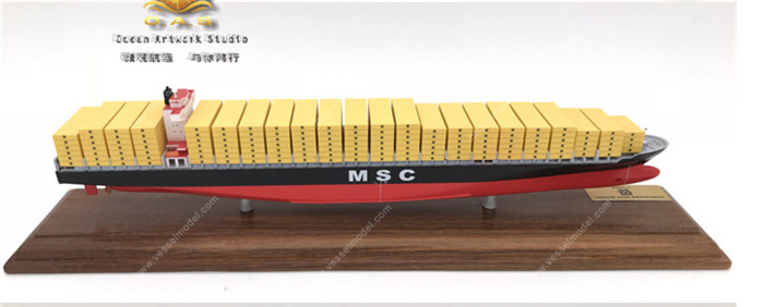 35cm集装箱船舶模型 仿真集装箱船舶模型制作 海艺坊船模工厂