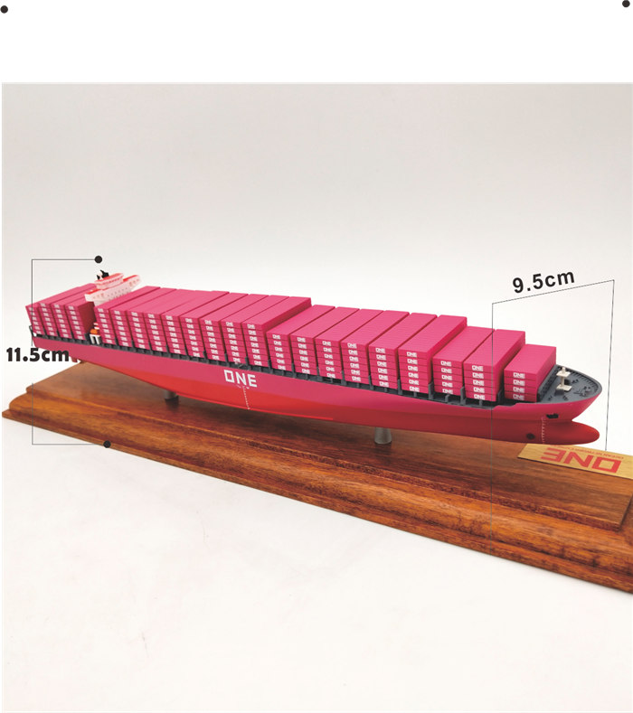 海艺坊集装箱船模型工厂 批量生产集装箱船模型 货柜船模型批发定制 集装箱船模型定做