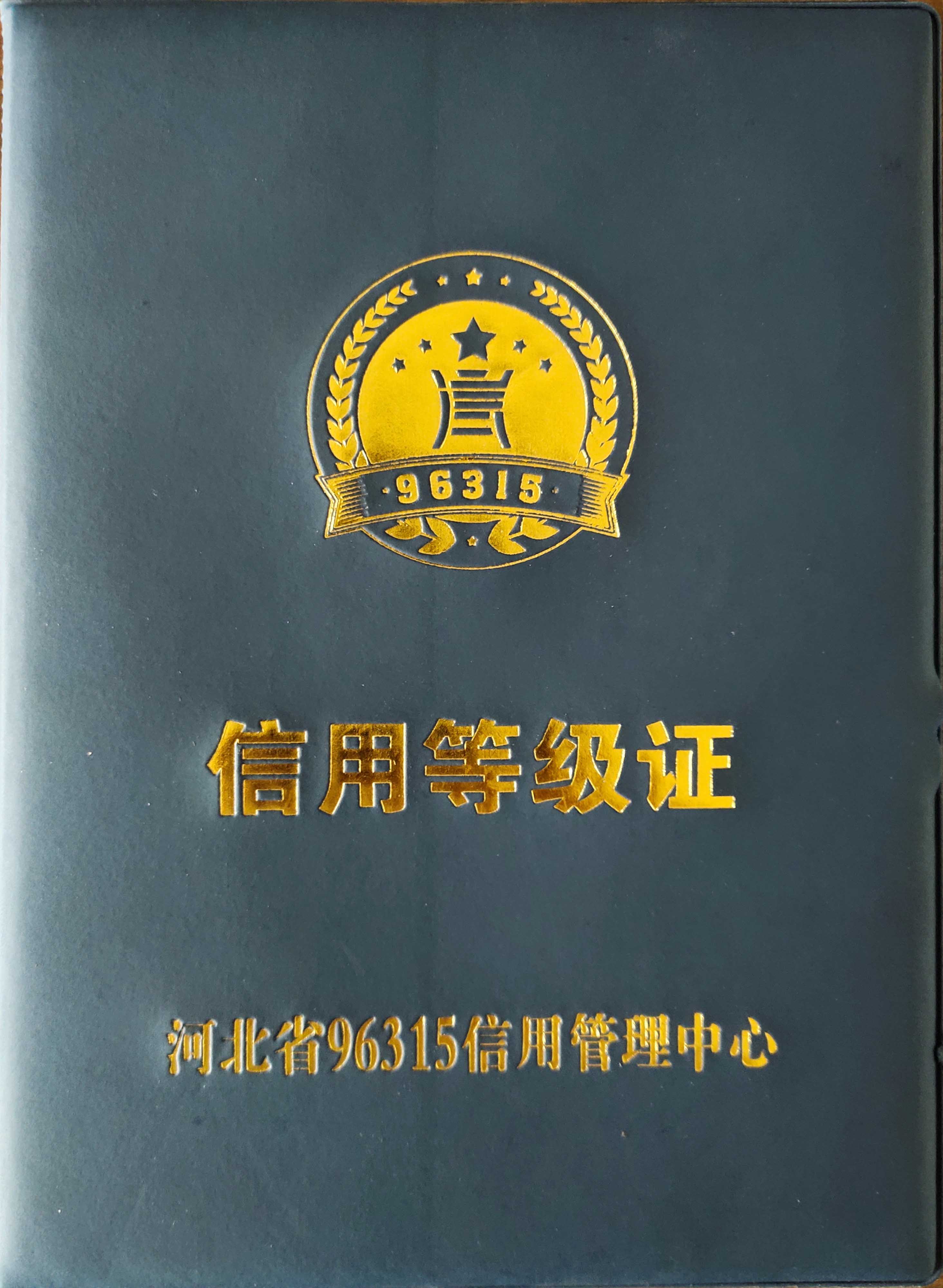 信用等级证