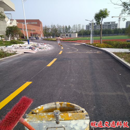 滁州二小道路劃線工程