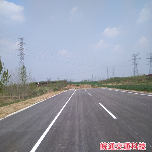 滁州大道道路标线施工