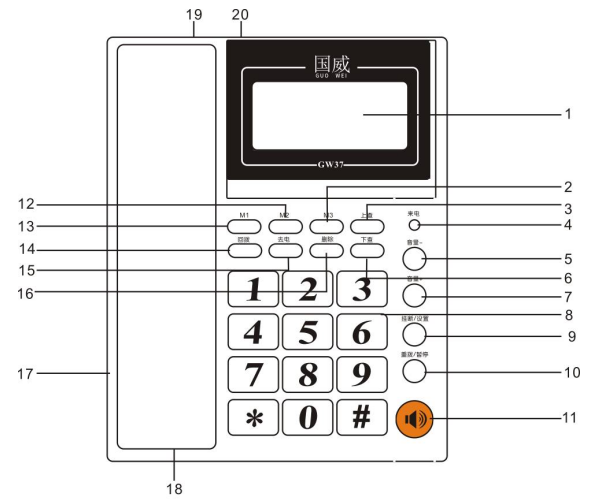 国威GW37型电话机图片
