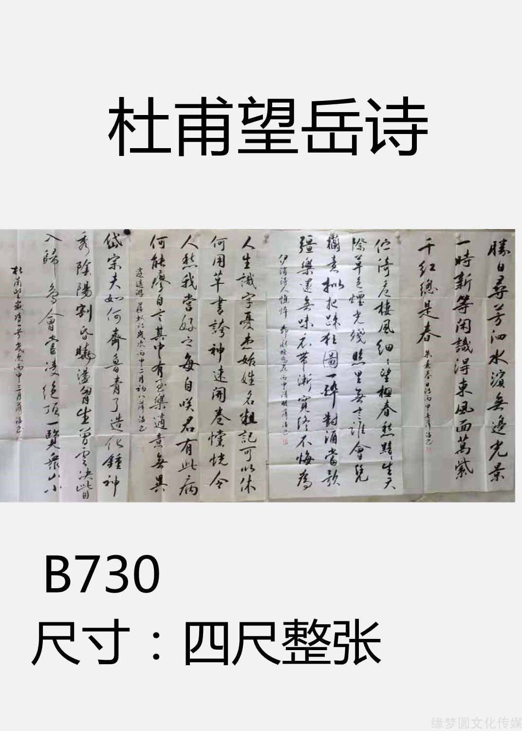 杜甫望嶽詩b730