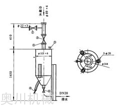 煤气冷凝水干式排水器IV结构图