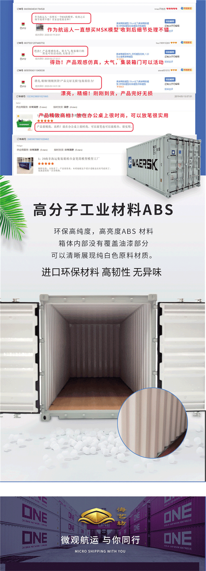 海藝坊航運(yùn)仿真模型廠家，聯(lián)系電話0755-85200796，我們工廠主要定制生產(chǎn)各個(gè)船公司， 貨運(yùn)公司集裝箱模型擺件，禮品貨柜模型擺件,我們?cè)O(shè)計(jì)制作并且量產(chǎn)的1比20集裝箱禮品模型受到很多客人的好評(píng)及采購(gòu)需求，我們可以為您定制貨柜模型的企業(yè)LOGO,期待與您合作。 