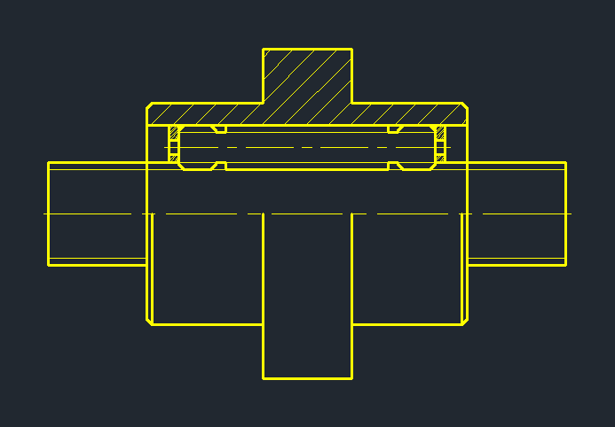 单片中间法兰螺母